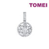 TOMEI Diamond Pendant, White Gold 750