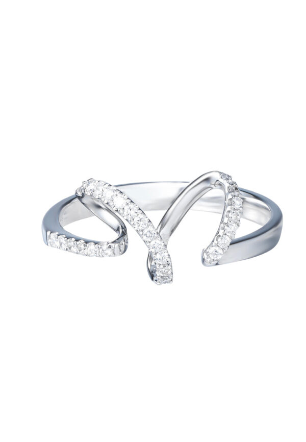 TOMEI Diamond Ring, White Gold 375