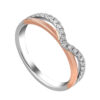 TOMEI Beyond Brilliance Diamond Ring, White+Rose Gold 585 (R4901WR)