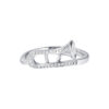 TOMEI Musical Instrument Diamond Ring, White Gold 375