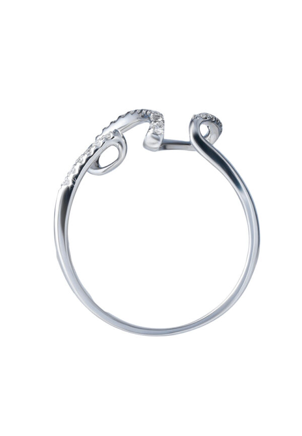 TOMEI Diamond Ring, White Gold 375