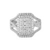 TOMEI Glamorous Diamond Ring, White Gold 750 (R4653)