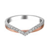 TOMEI Beyond Brilliance Diamond Ring, White+Rose Gold 585 (R4901WR)