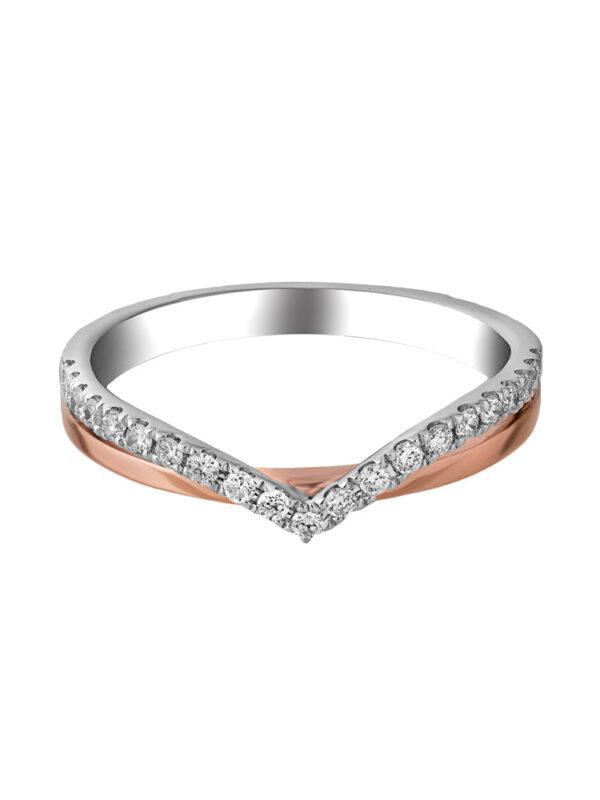 TOMEI Beyond Brilliance Diamond Ring, White+Rose Gold 585 (R4901WR)