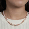 TOMEI Pearlfect Love Single Strand Necklace I Natural Mixed Pink