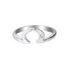 TOMEI Horseshoe Diamond Ring, White Gold 375