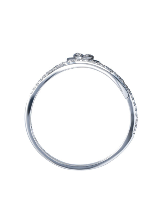 TOMEI Petal Flower Diamond Ring, White Gold 375