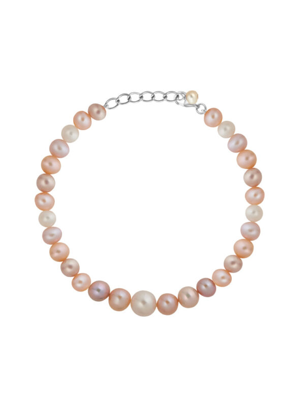 TOMEI Pearlfect Love Single Strand Bracelet I Natural Mixed Pink