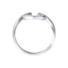 TOMEI Horseshoe Diamond Ring, White Gold 375