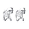 TOMEI Loving U Diamond Earrings, White Gold 585