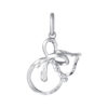 TOMEI Gourd Pendant, White Gold 375