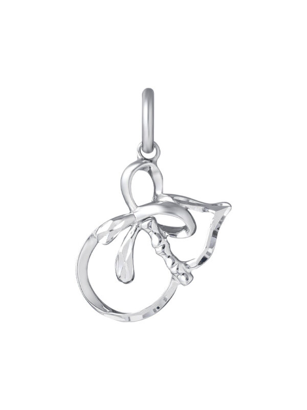 TOMEI Gourd Pendant, White Gold 375