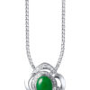 TOMEI Jade Pendant, White Gold 750