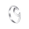 TOMEI Horseshoe Diamond Ring, White Gold 375