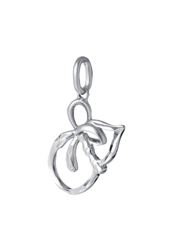 TOMEI Gourd Pendant, White Gold 375