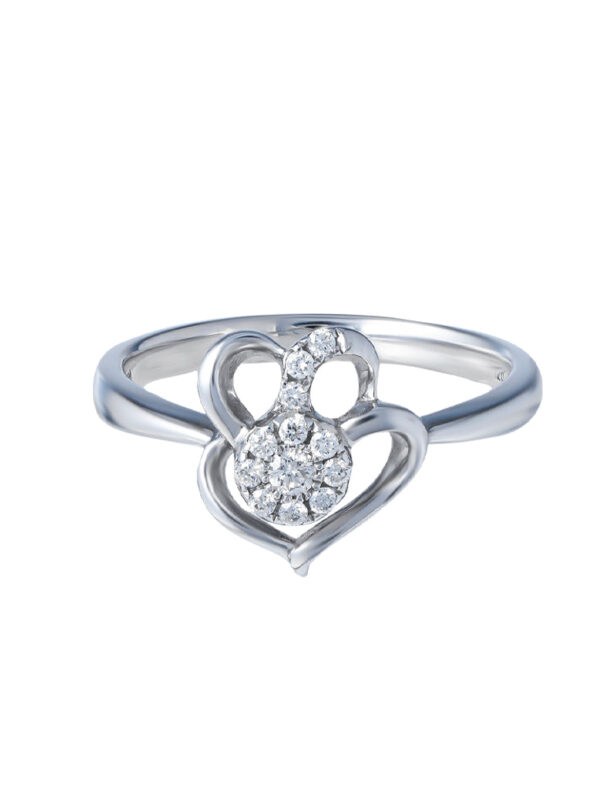 TOMEI Diamond Ring, White Gold 375