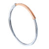 TOMEI Diamond Bangle, White+Rose 585