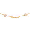 TOMEI Lusso Italia Laser Ball With Pin Bracelet, Yellow Gold 916