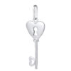 TOMEI Key Pendant, White Gold 375