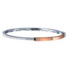 TOMEI Diamond Bangle, White+Rose 585