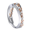 TOMEI Diamond Ring, White+Rose Gold 585