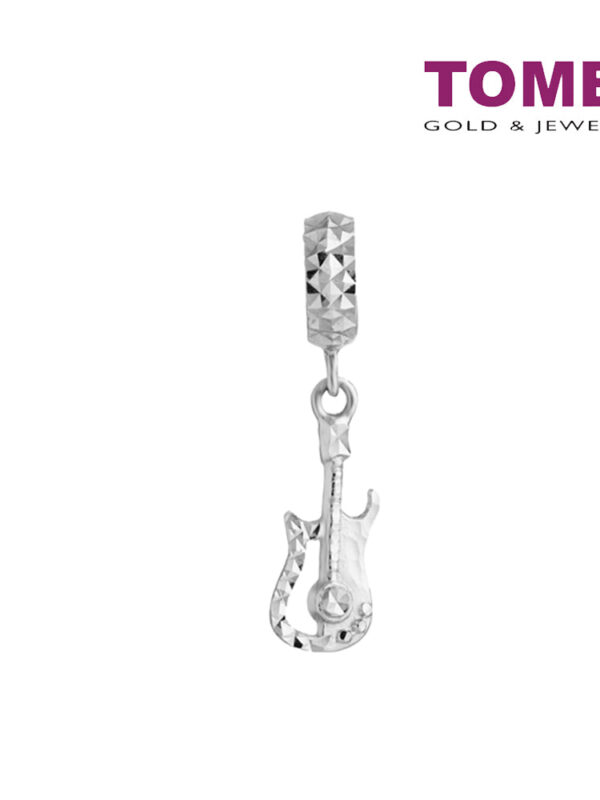 TOMEI Musical Instrument Charm, White Gold 585