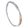 TOMEI Diamond Bangle, White+Rose 585