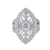 TOMEI Diamond Ring, White Gold 750 (VI0000239)