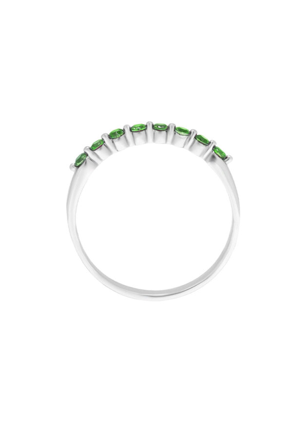 TOMEI Emerald Eternity Ring, White Gold 750
