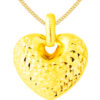 TOMEI Lusso Italia Dual Colour Heart Pendant, Yellow Gold 916