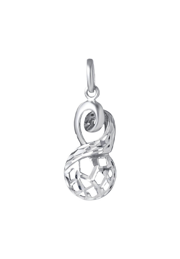 TOMEI Lucky Eight Pendant, White Gold 375