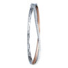 TOMEI Diamond Bangle, White+Rose 585