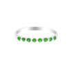 TOMEI Emerald Eternity Ring, White Gold 750