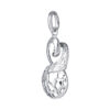 TOMEI Lucky Eight Pendant, White Gold 375