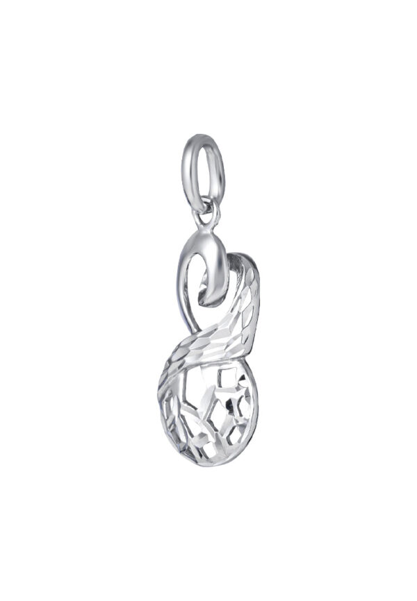 TOMEI Lucky Eight Pendant, White Gold 375
