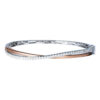 TOMEI Diamond Bangle, White+Rose 585