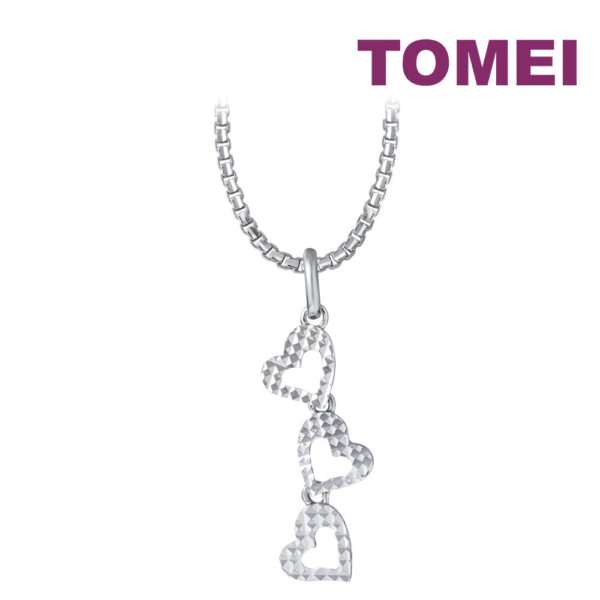 TOMEI Love Pendant,White Gold 375