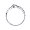 TOMEI Love with Radiating Sparkles Diamond Ring, White Gold 375