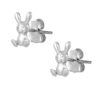 TOMEI Mr. Rabbit Earrings, White Gold 585
