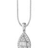 TOMEI Moon Drop Pendant, White Gold 750 (P6245)