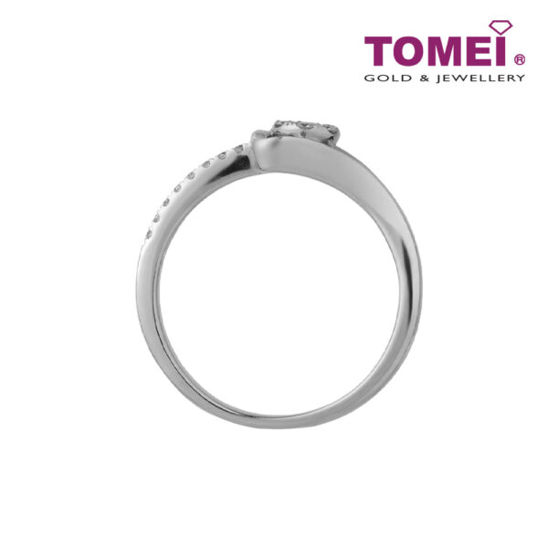 TOMEI Diamond Ring, White Gold 375 (R2528)