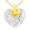 TOMEI Lusso Italia Dual Colour Heart Pendant, Yellow Gold 916
