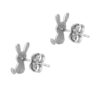 TOMEI Mr. Rabbit Earrings, White Gold 585