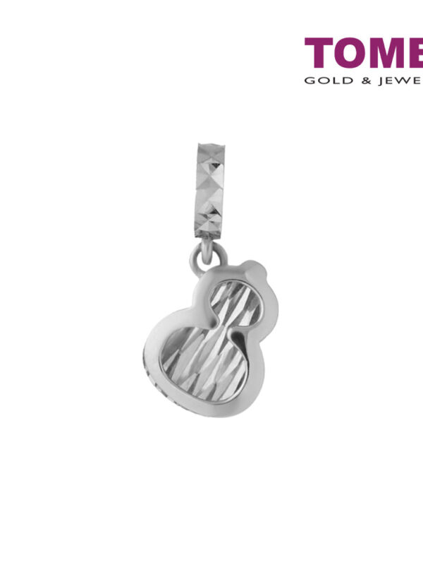 TOMEI Lovely Gourd Charm, White Gold 585