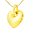 TOMEI Lusso Italia Heart Pendant, Yellow Gold 916