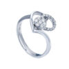 TOMEI Diamond Ring, White Gold 375