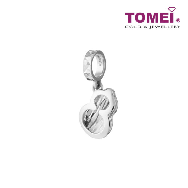 TOMEI Lovely Gourd Charm, White Gold 585