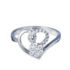 TOMEI Diamond Ring, White Gold 375