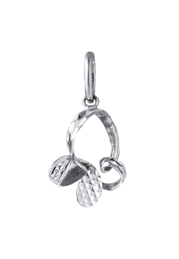 TOMEI Butterfly Pendant, White Gold 375