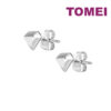 TOMEI Diamond Shape Earrings, White Gold 585